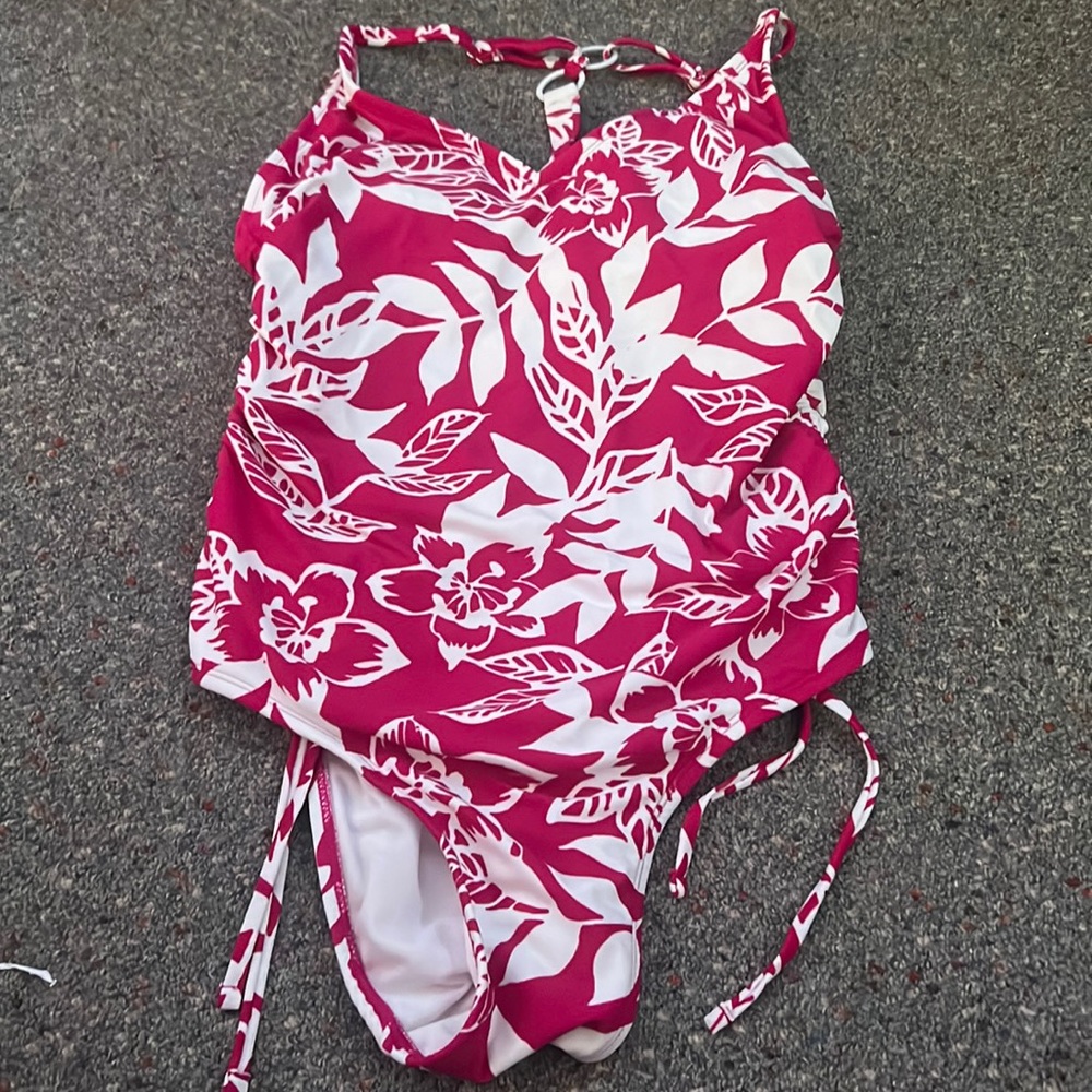One Piece Pink Bathing Suit